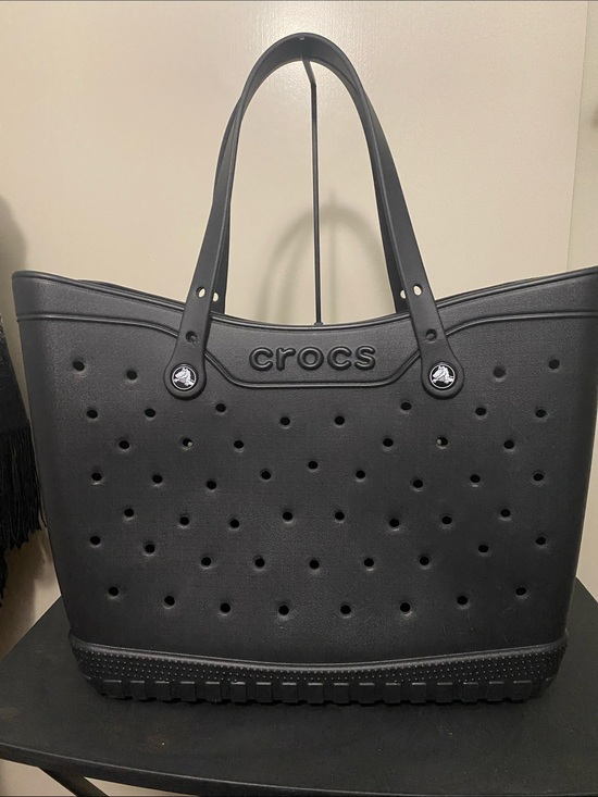 CROCS Handbags - CROCS Large Black Perforated Tote